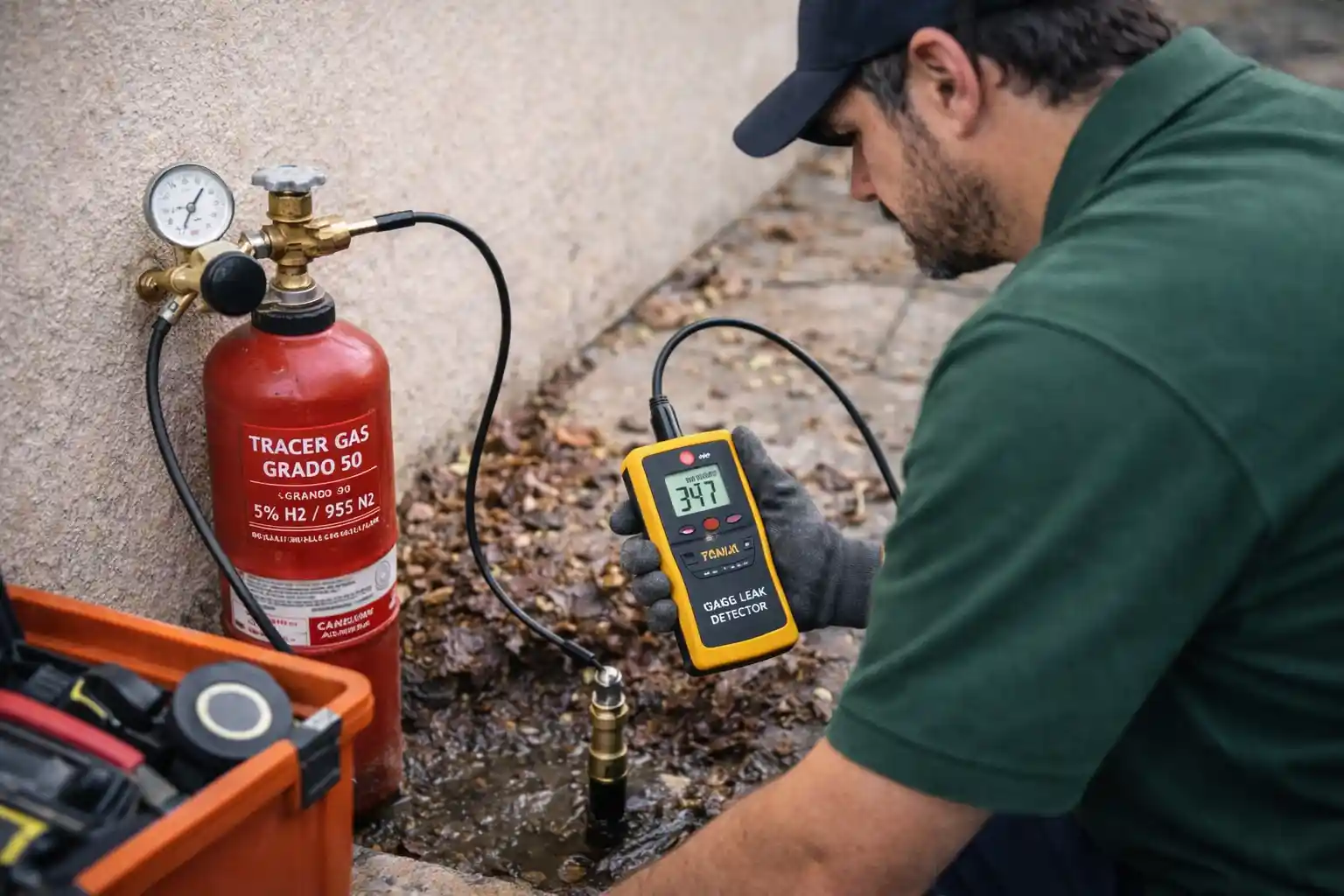 Detección de Fuga con Gas Trazador